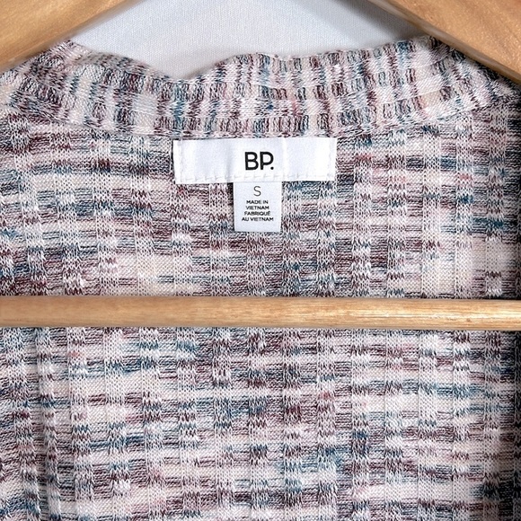 BP Space Dye Button-Up Crop Cardigan and String Bikini Style Top size S - Picture 3 of 9